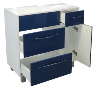 Напольная тумба под раковину Эстет Barcelona ФР-00003580 Л 90см три ящика одна дверь