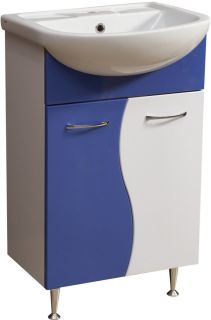 Тумба под раковину Stella Polar Колор-1 55см синий SP-00000195