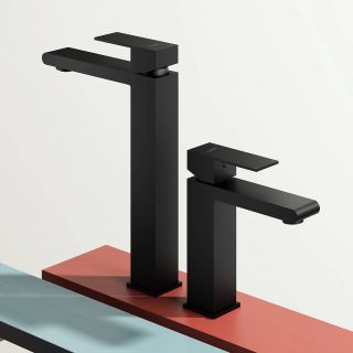 Высокий смеситель для раковины Splenka S224.15.06 чёрный