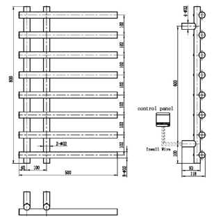 Электрический полотенцесушитель Boheme Uno 722-MW белый матовый