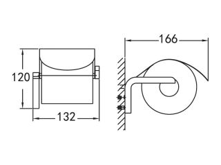 Держатель для туалетной бумаги настенный, хром Cezares CZR-F-8935
