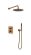 Душевая система AltroBagno Unione 040109 RaSp медь матовая