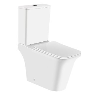 Унитаз-компакт Azario AVERO AZ-3121-G безободковый в комплекте с бачком смывным механизмом Geberit и сиденьем микролифт