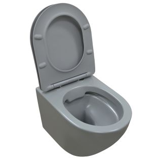 Унитаз подвесной Azario Grado AZ-0046 SP MDG безободковый с быстросъемным сидением микролифт