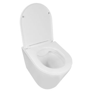 Унитаз подвесной Azario VENTO AZ-1046 безободковый c быстросъемным сиденьем микролифт