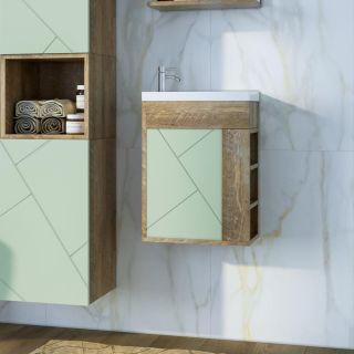 Тумба под раковину Бриклаер Кристалл 4627125417115 40 см фисташковый