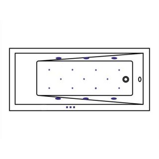 Гидромассажная ванна WHITECROSS Wave Slim 0111.150070.100.RELAX.WH 150x70 см Relax белый