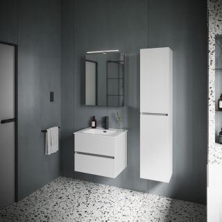 Подвесная тумба под раковину Sancos Urban UR60W 60см белый глянец