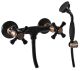 Смеситель для душа Rav Slezak Morava Retro MK380.5/1CMATSM черный