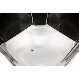 Душевая кабина Deto BМ4590 LED с гм. BLACK 90х90х220 см