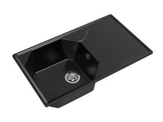 Мойка кухонная GranFest Чёрная Unique U--840 L чер