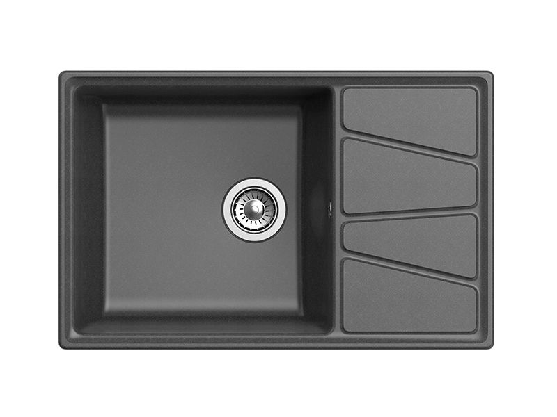 Мойка кухонная GranFest Графит Vertex V-780 L граф