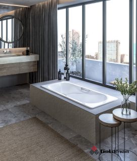 Ванна чугунная Goldman Donni DN16075 160x75см с ножками