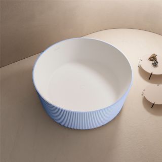 Ванна из искусственного камня ABBER Stein AS9679Blau 150см голубой