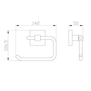 Держатель для туалетной бумаги Wonzon & Woghand Polo WW-8916-BN брашированный никель