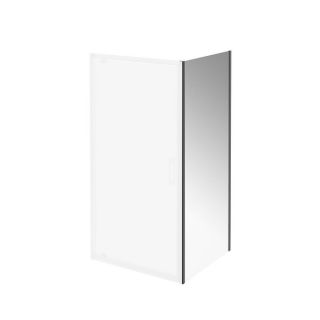 Душевая боковая панель Kerama Marazzi Vetro VE.90.FP.BLK.M 90 см стекло прозрачное профиль чёрный матовый