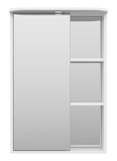 Зеркальный шкаф с подсветкой Misty Венера левый 55см белый