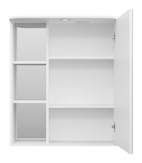 Зеркальный шкаф с подсветкой Misty Венера правый 70см белый