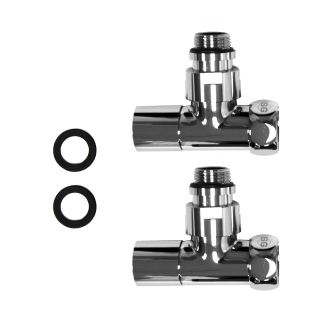 Вентили запорные Energy SG8202-1SCH0405/2White угловые ручка круг