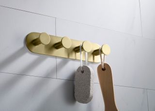 Вешалка-4 крючка Timo Saona 13015/17 золото матовое