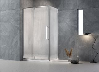 Душевой уголок Veconi Rovigo RV-034R, 1000х700х1950, хром, стекло дождь