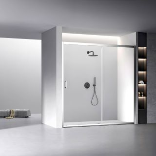 Душевая дверь Veconi Vianno VN-60, 2000x1950, Хром, стекло прозрачное