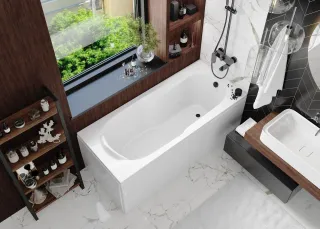 Акриловая ванна VagnerPlast Nymfa VPBA157NYM2E 150x70см белый