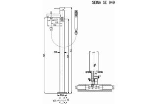 Смеситель для ванны Rav Slezak Seina SE949.5 хром