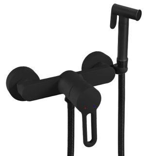 Гигиенический душ со смесителем Shevanik S8105H-1 чёрный
