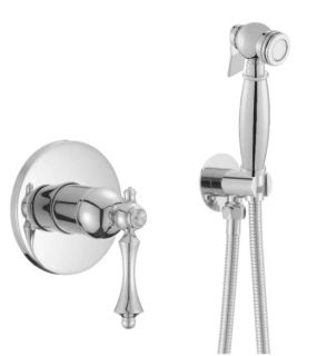 Гигиенический душ со смесителем Rose R0105 хром