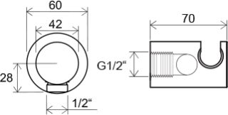 Шланговое подключение Ravak 706.00 X07P206