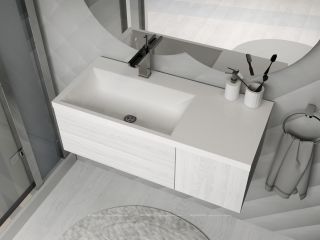 Раковина Stella Polar Одилия SP-00001636 левая 90см белый