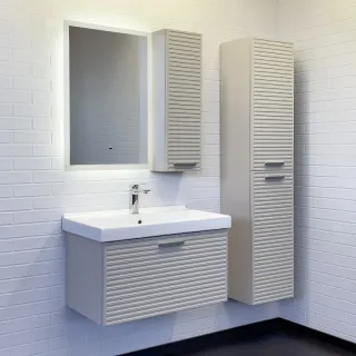 Шкаф подвесной Comforty Касабланка  00-00017849 серый шелк 25 см