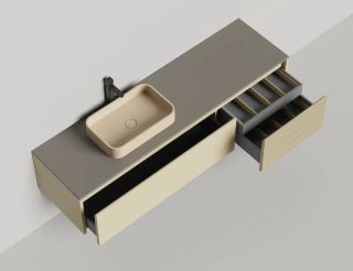 Подвесная тумба Salini Domino 27D118 180см эмаль